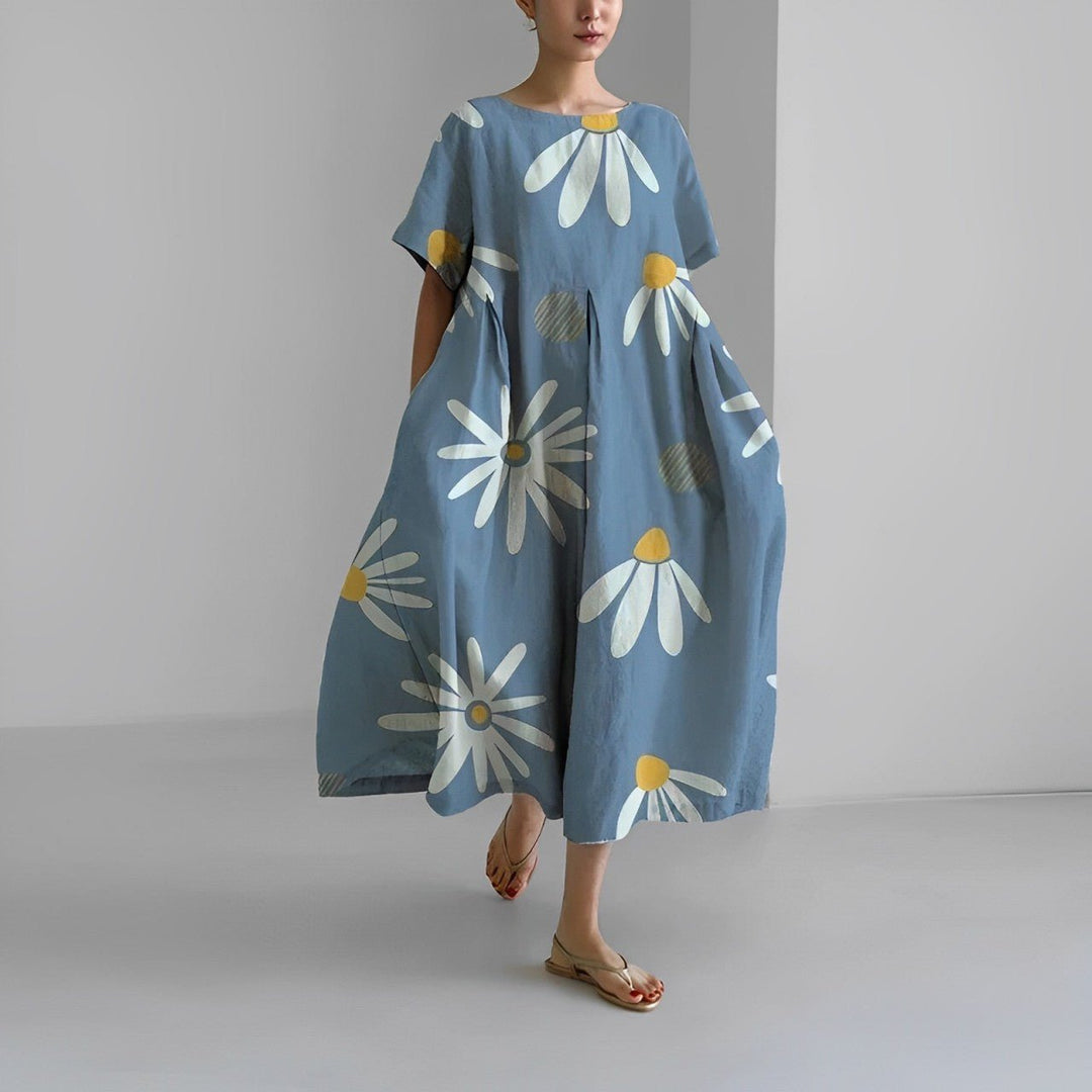 Claire - Vestito con stampa floreale bohémien