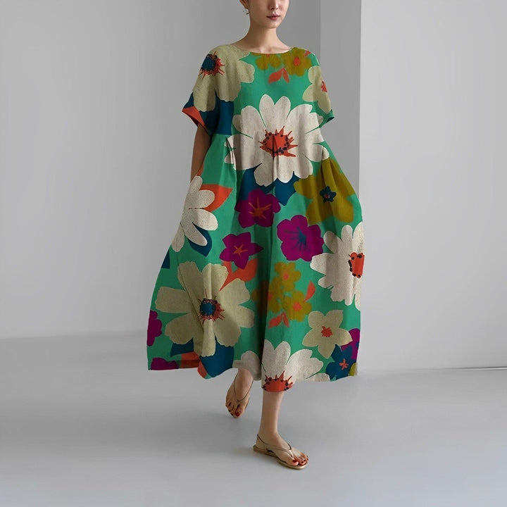 Claire - Vestito con stampa floreale bohémien