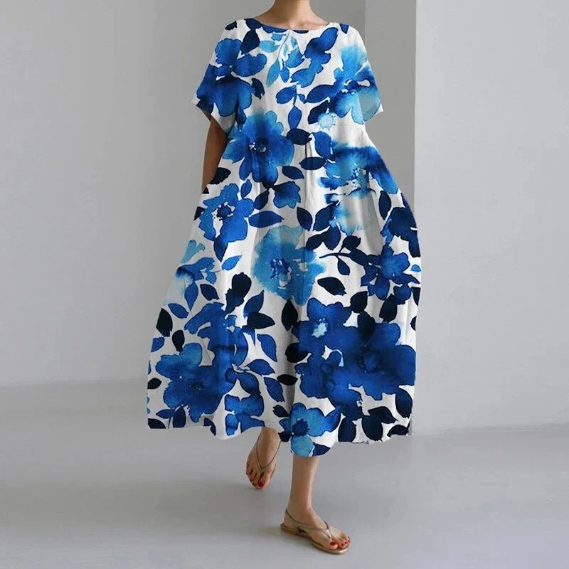Claire - Vestito con stampa floreale bohémien