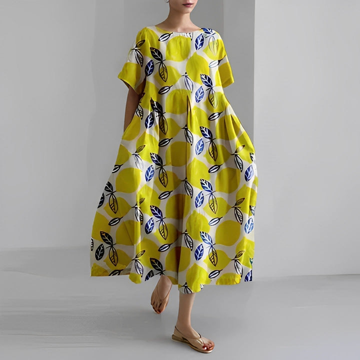 Claire - Vestito con stampa floreale bohémien