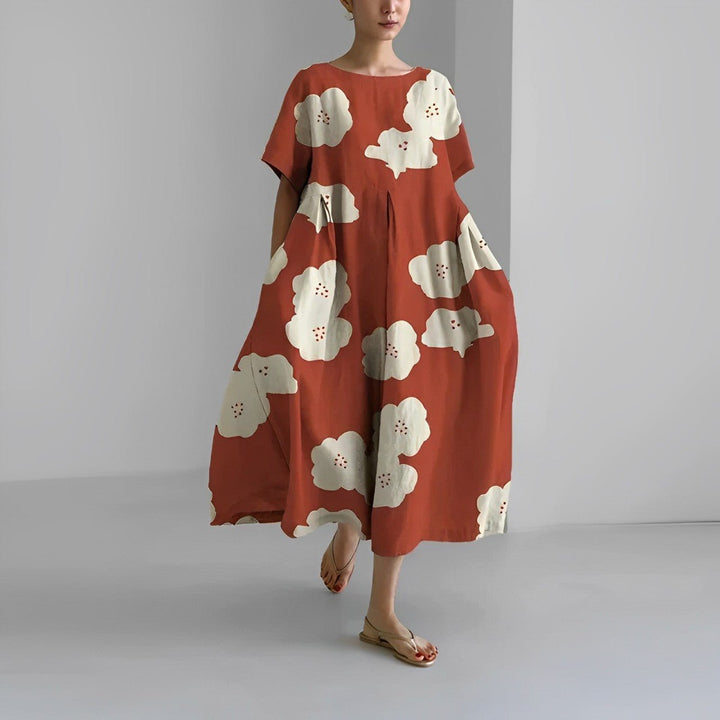 Claire - Vestito con stampa floreale bohémien