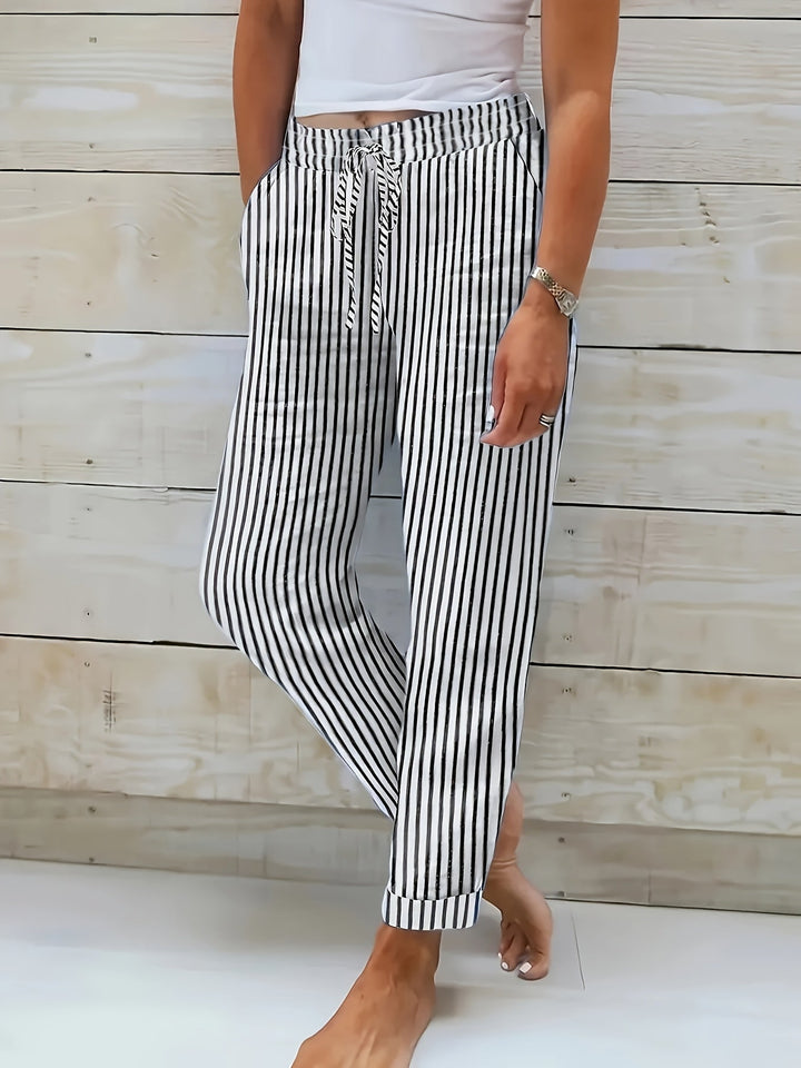 Pantaloni Olivia elasticizzati in vita