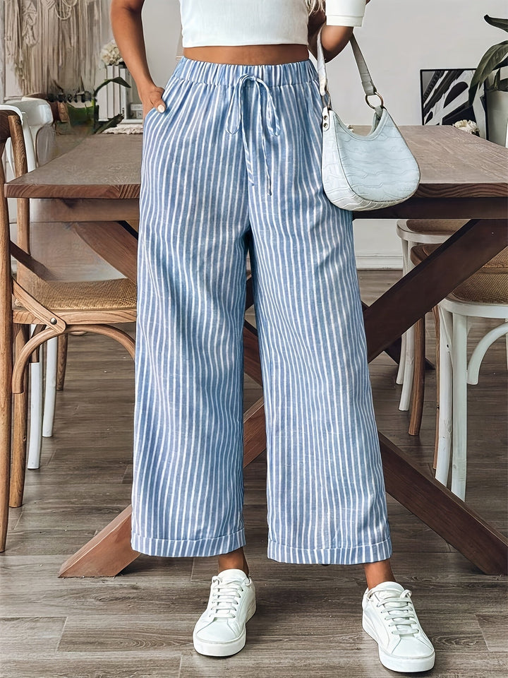 Pantaloni a righe Leona