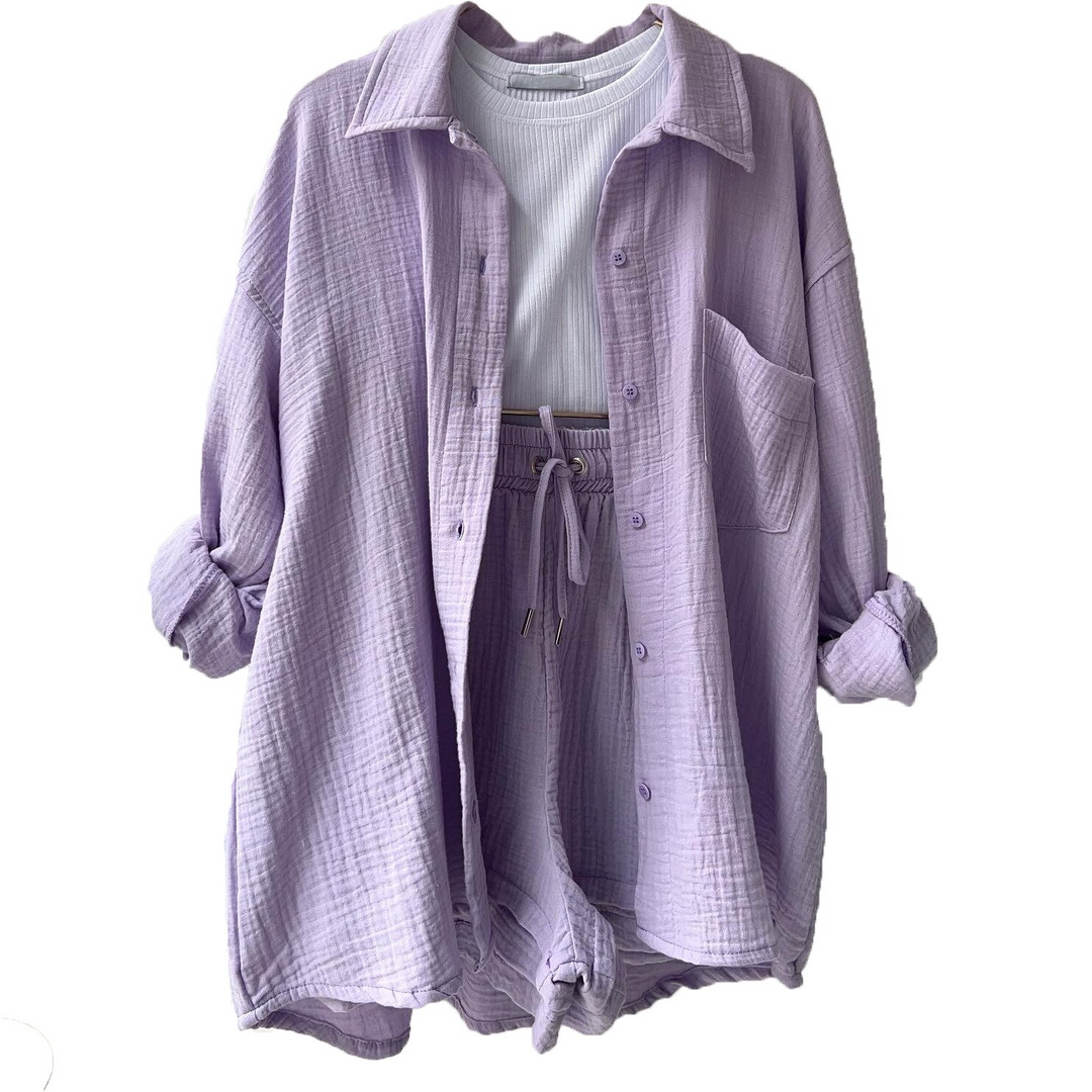 Set donna Caroline 2 pezzi in cotone