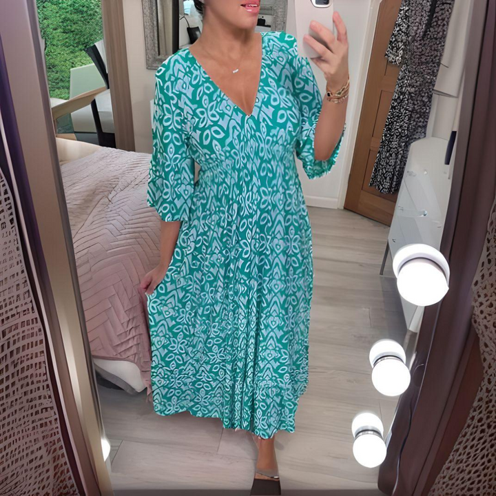 Isabella - Vestito stampato in stile bohémien