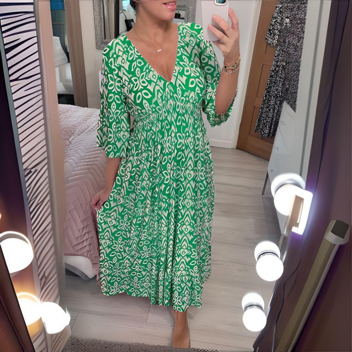 Isabella - Vestito stampato in stile bohémien