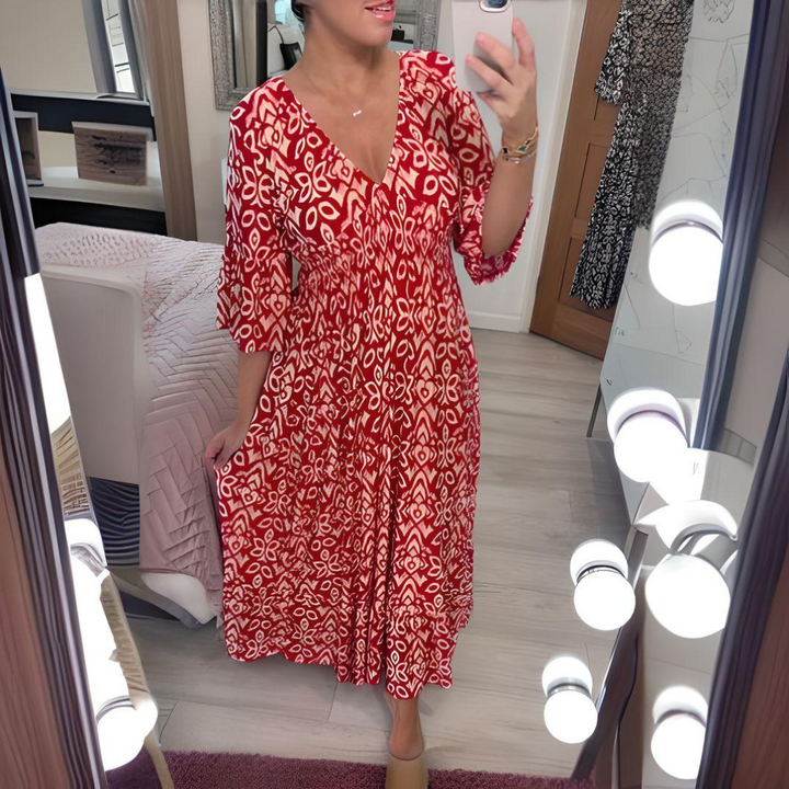Isabella - Vestito stampato in stile bohémien