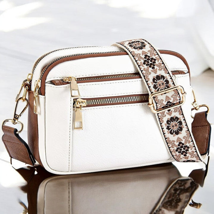 Borsa a tracolla in pelle raffinata Camille