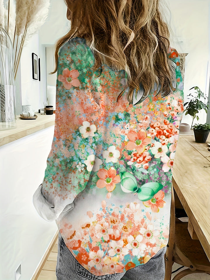 Camicetta floreale Boho Leura