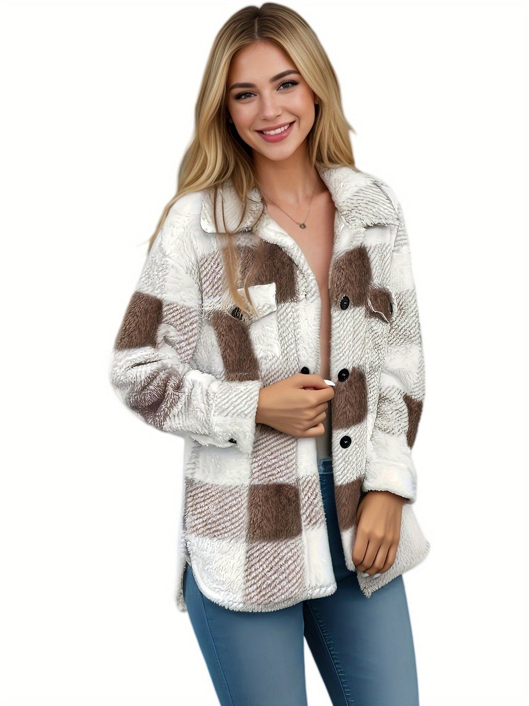 Kiara - Giacca elegante in pile oversize