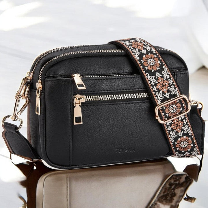 Borsa a tracolla in pelle raffinata Camille