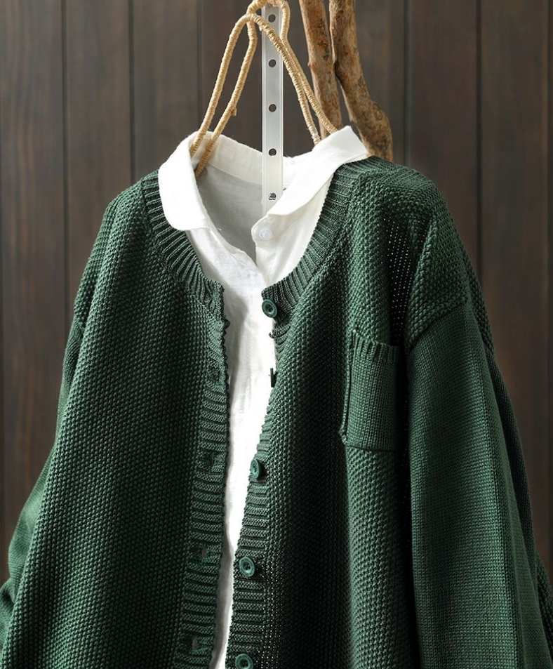 Bianca - Cardigan in maglia accogliente