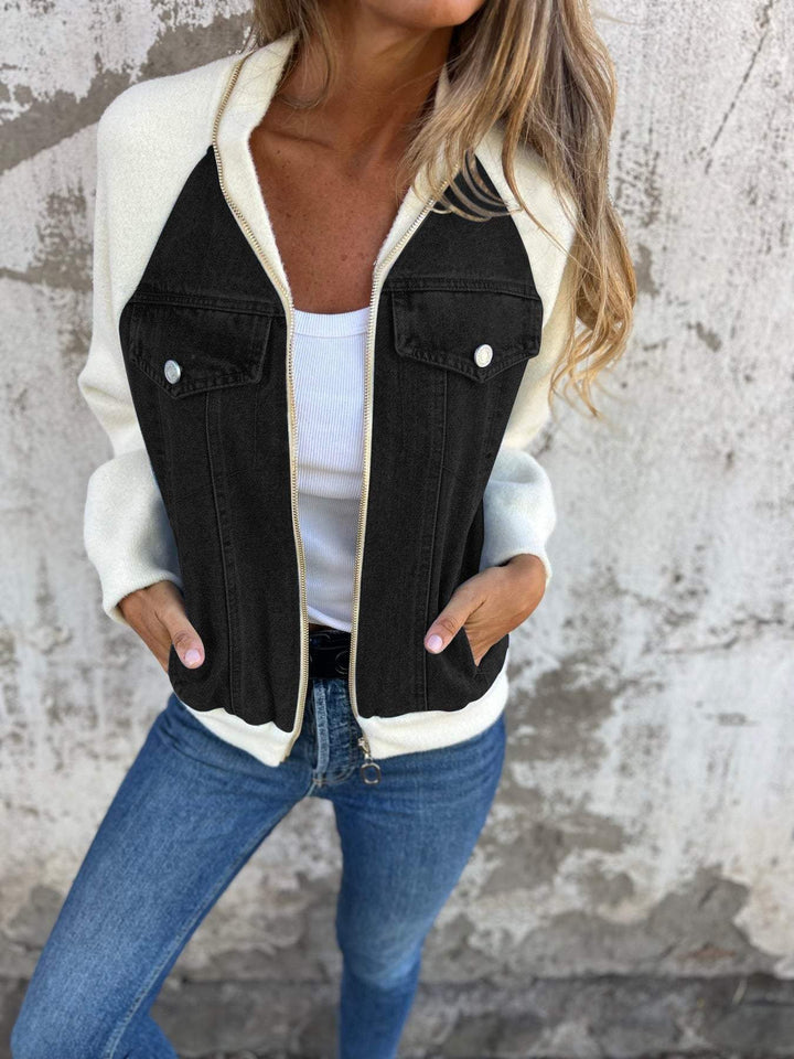 Giacca moderna con denim