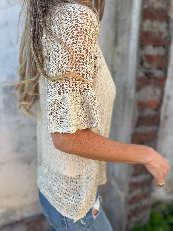 Ivonie - Top elegante con texture