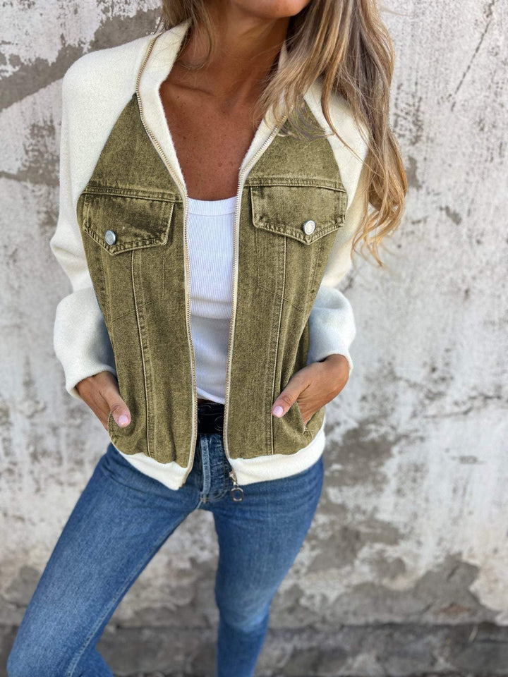 Giacca moderna con denim