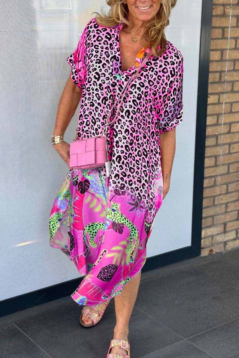Abito Phoebe con stampa leopardo