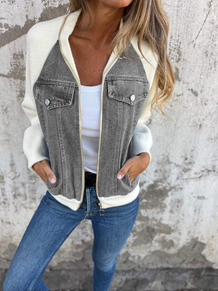 Giacca moderna con denim
