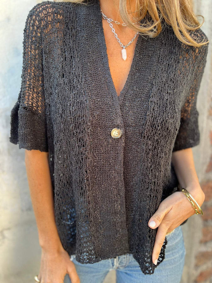 Ivonie - Top elegante con texture