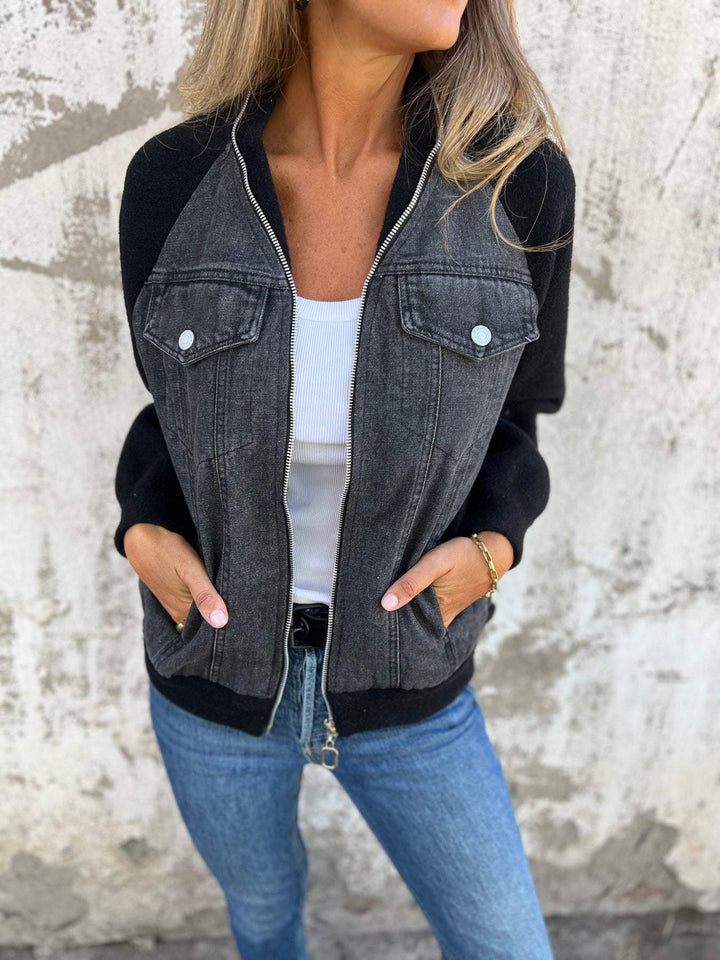 Giacca moderna con denim