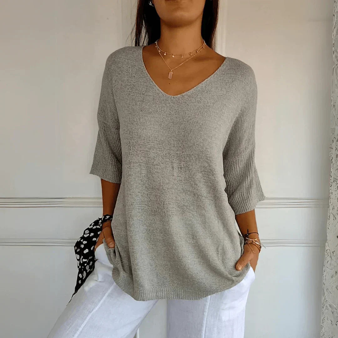 Jenny - Top classico lavorato a maglia
