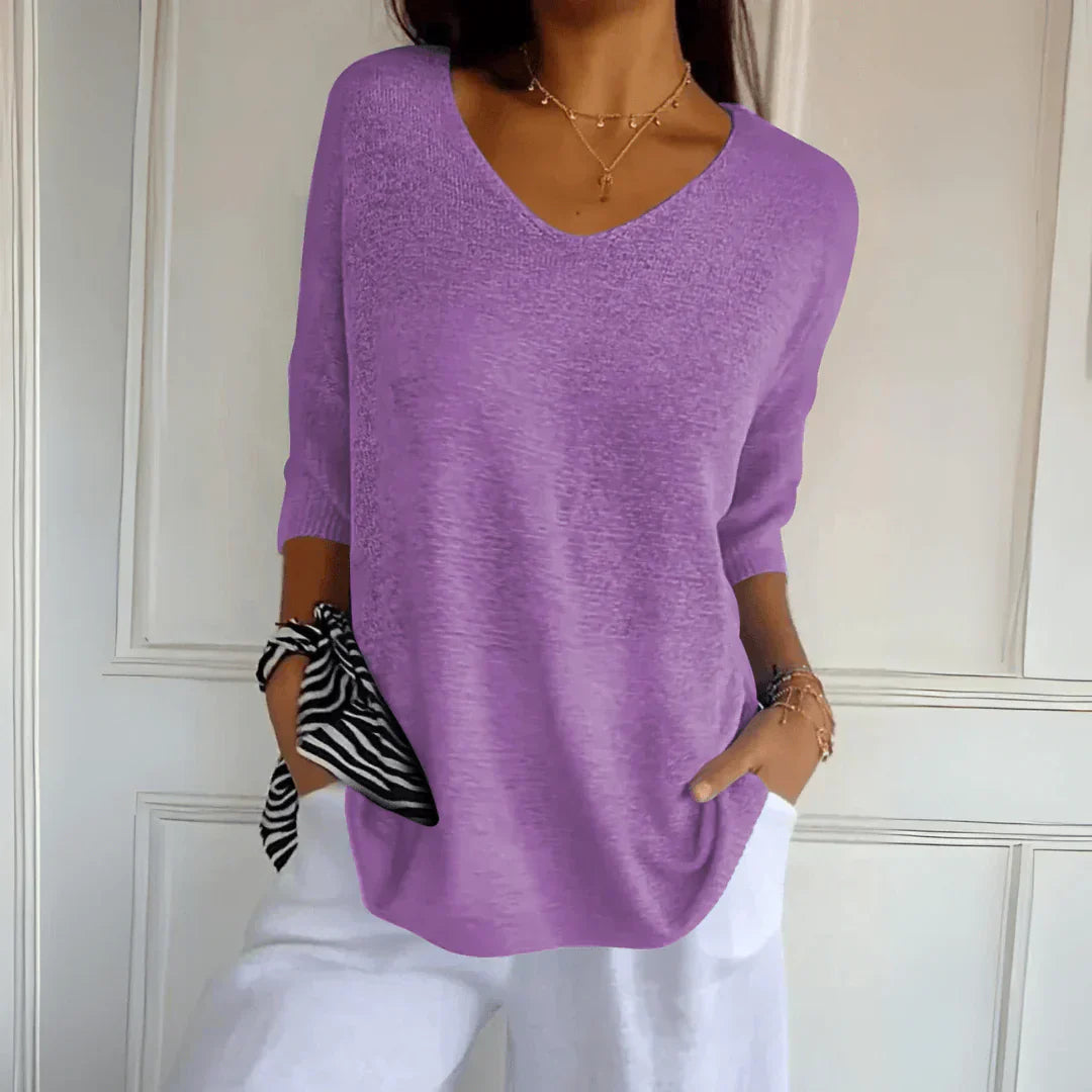 Jenny - Top classico lavorato a maglia