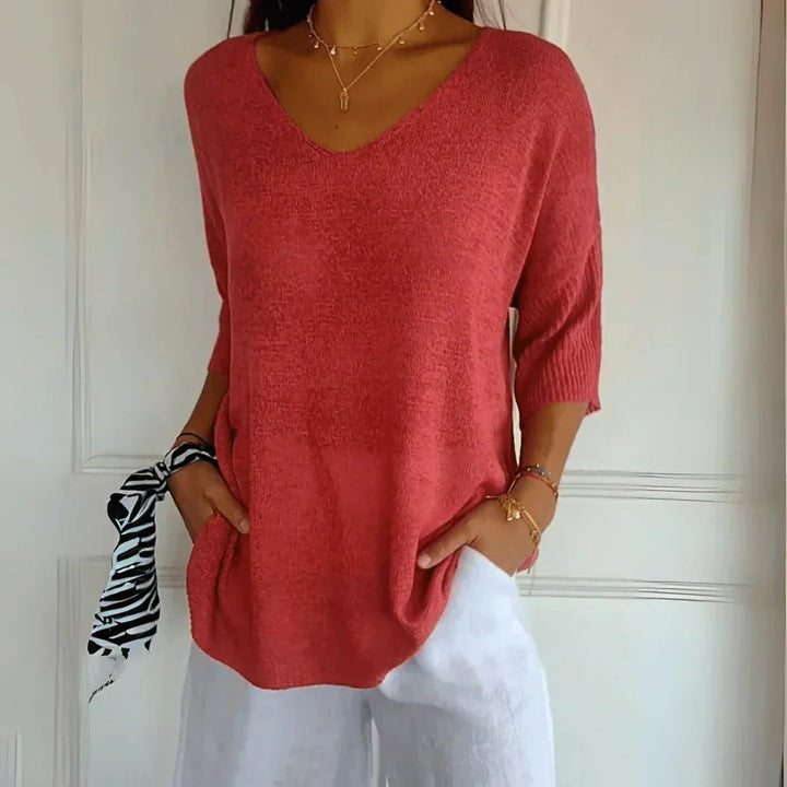 Jenny - Top classico lavorato a maglia