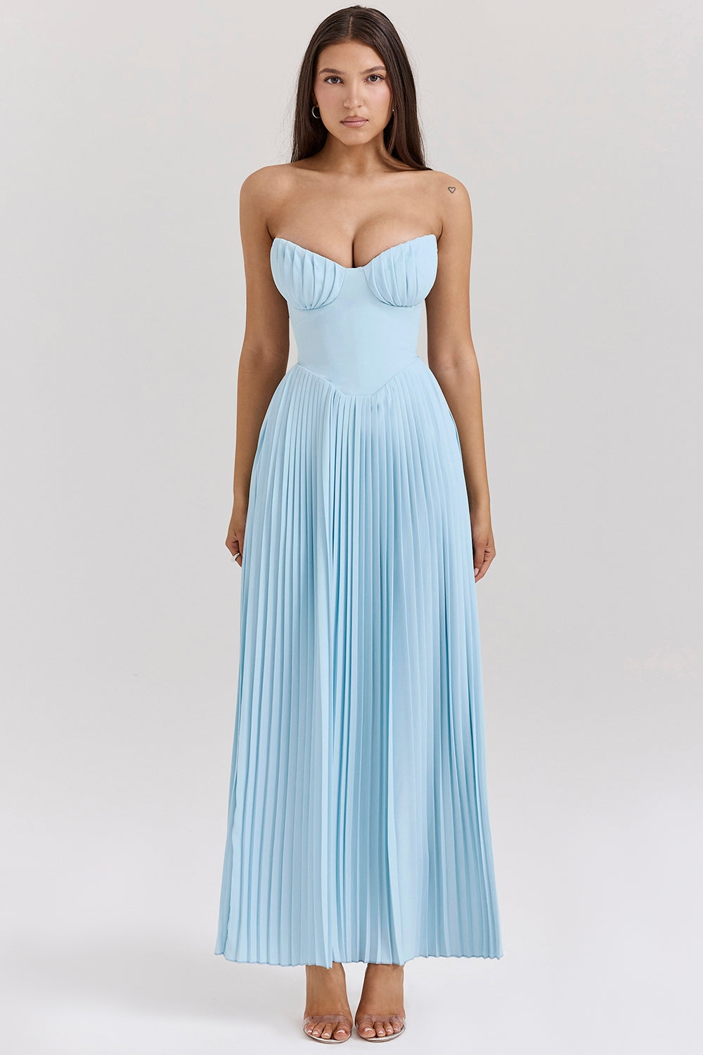 Abito lungo Mare con corsetto