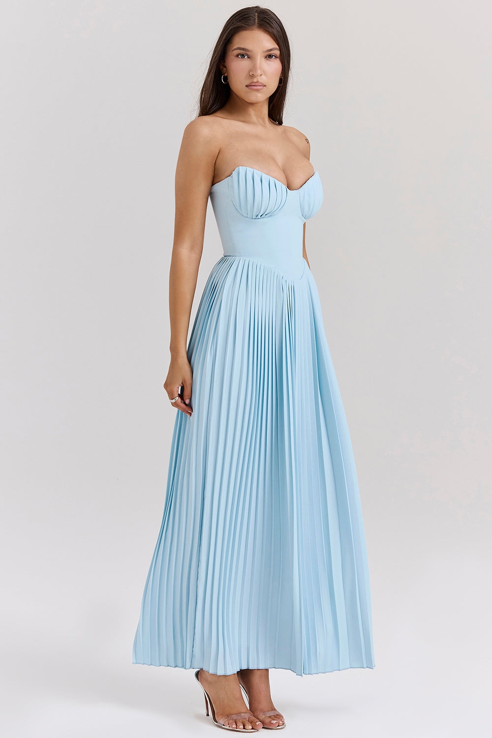 Abito lungo Mare con corsetto