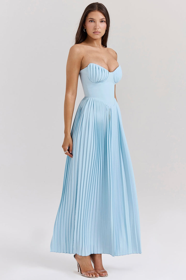 Abito lungo Mare con corsetto