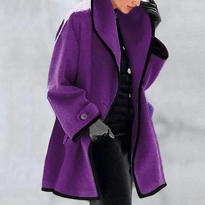 Maria Giacca in pile elegante e di tendenza