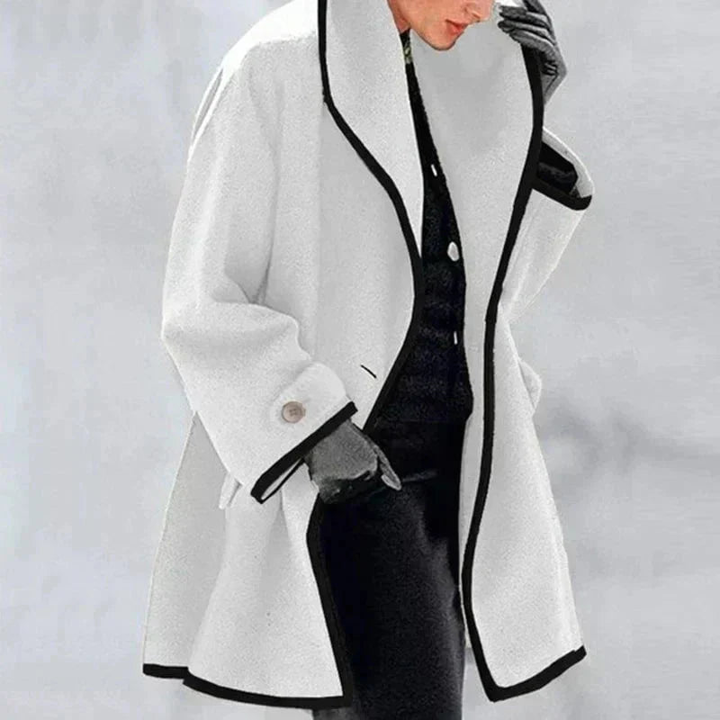 Maria Giacca in pile elegante e di tendenza