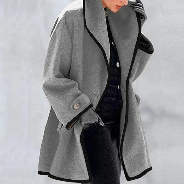 Maria Giacca in pile elegante e di tendenza