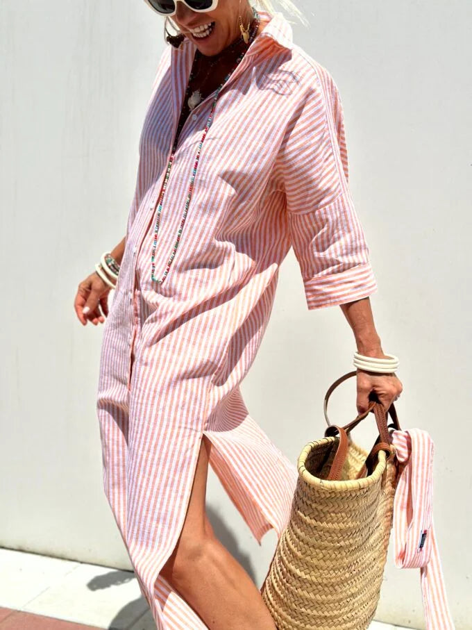 CAMICIA A RIGHE ELLE