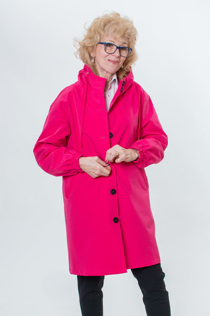 Giacca Leanne con cappuccio oversize resistente all'acqua