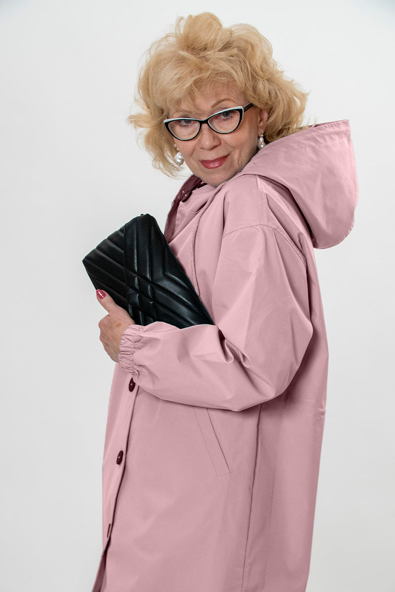 Giacca Leanne con cappuccio oversize resistente all'acqua
