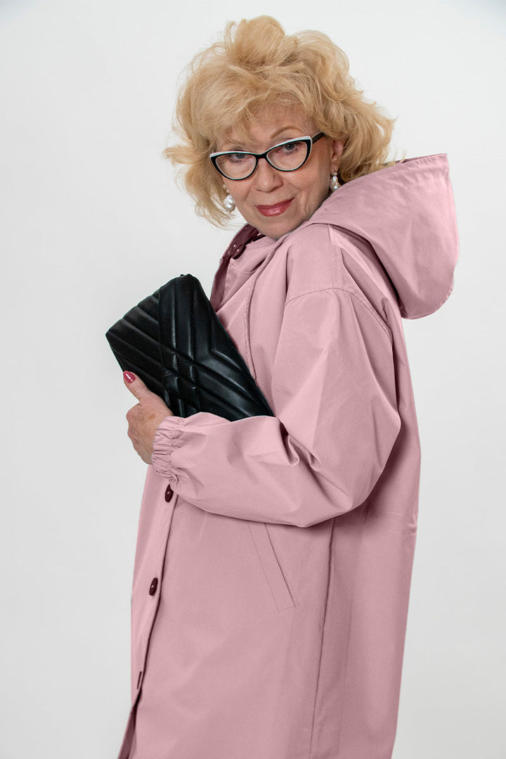 Giacca Leanne con cappuccio oversize resistente all'acqua
