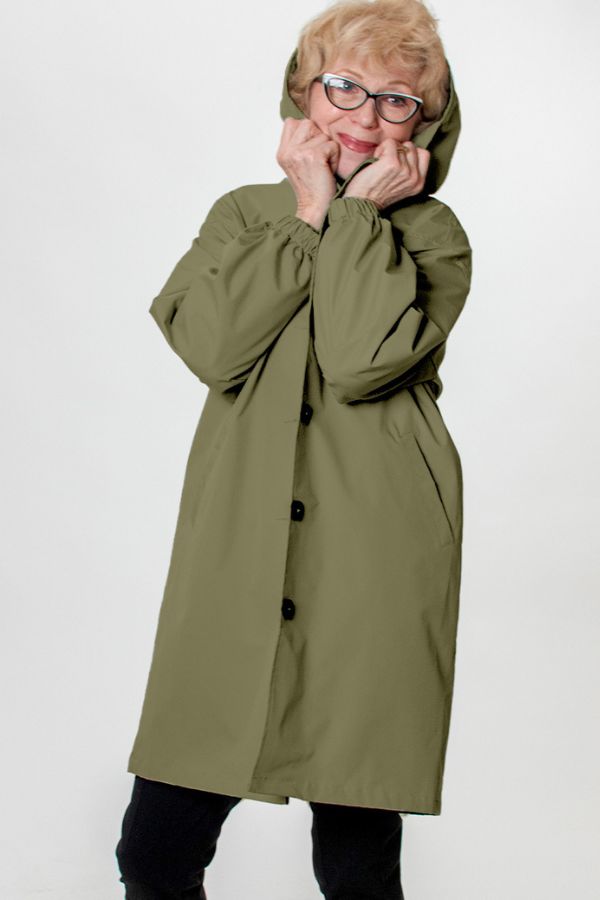 Giacca Leanne con cappuccio oversize resistente all'acqua