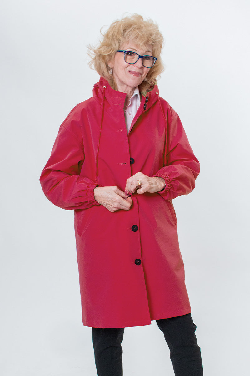 Giacca Leanne con cappuccio oversize resistente all'acqua