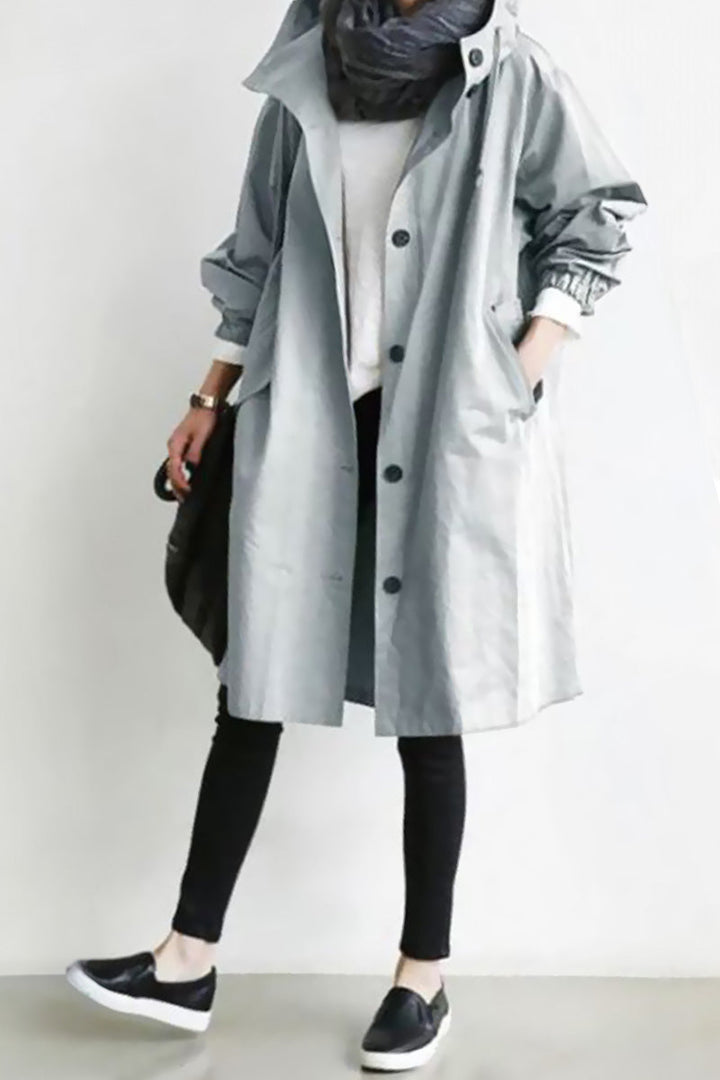 Giacca Leanne con cappuccio oversize resistente all'acqua