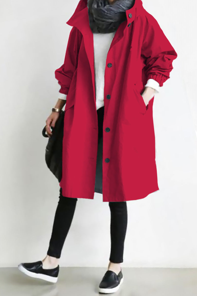 Giacca Leanne con cappuccio oversize resistente all'acqua