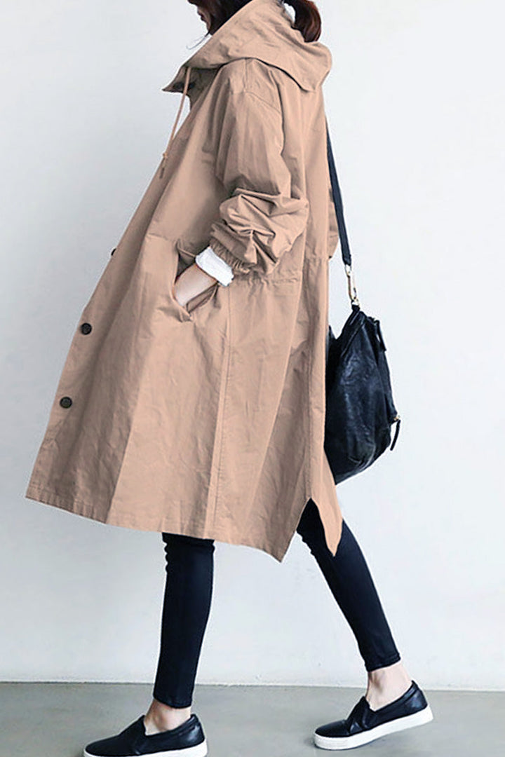 Giacca Leanne con cappuccio oversize resistente all'acqua