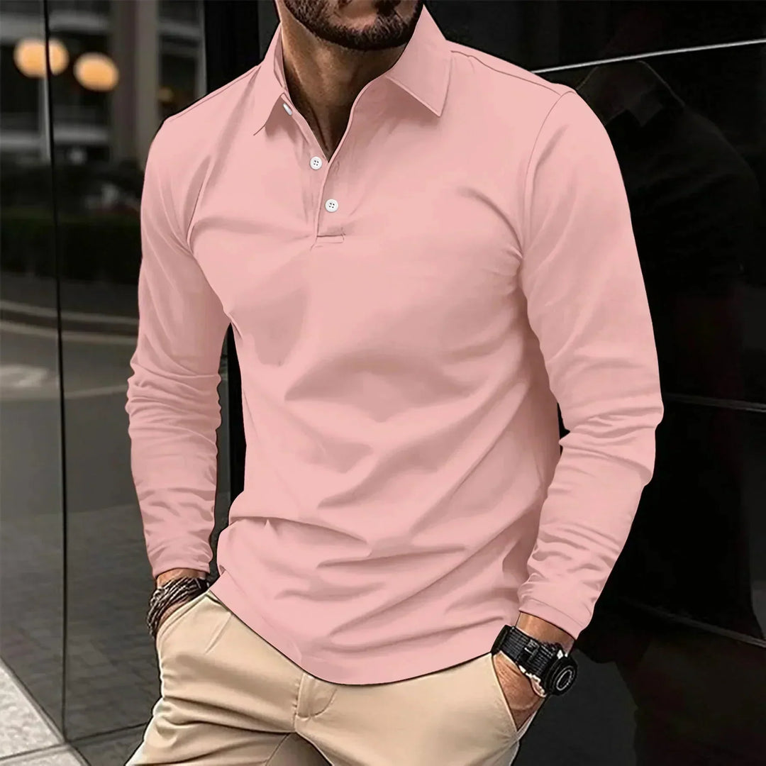 Polo James Casual a maniche lunghe