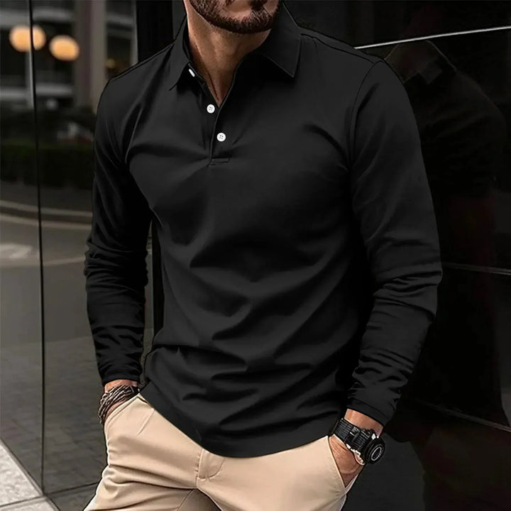 Polo James Casual a maniche lunghe