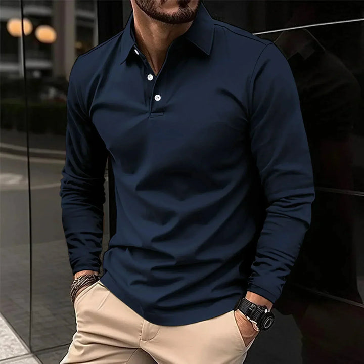 Polo James Casual a maniche lunghe