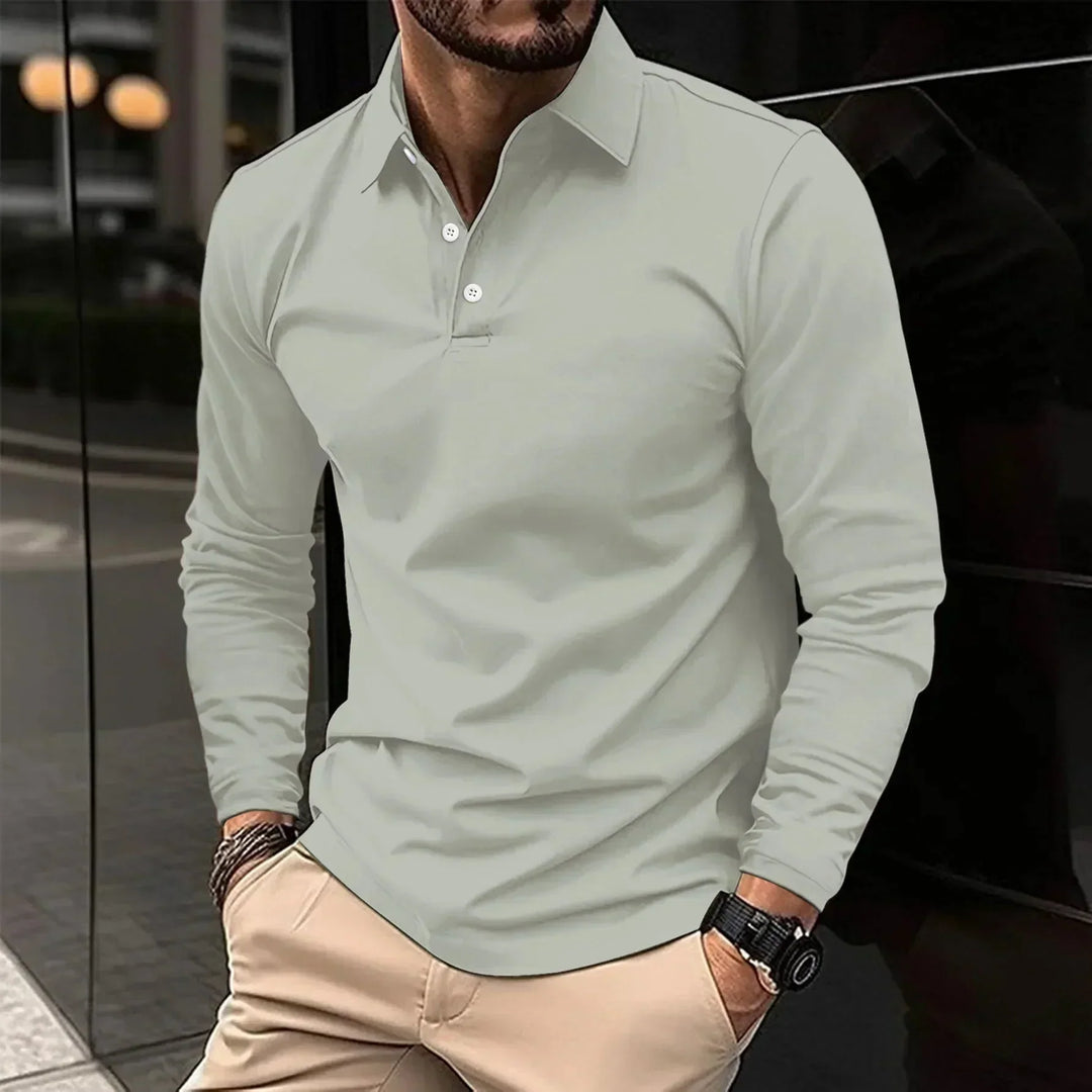 Polo James Casual a maniche lunghe