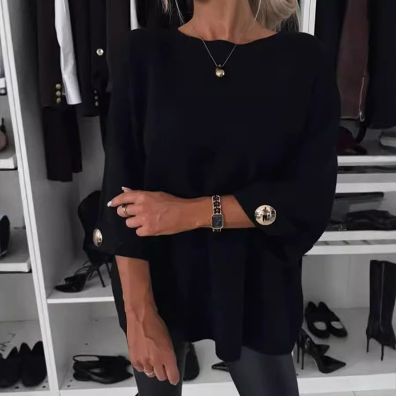 Top con maniche a bottoni Millie Elegant