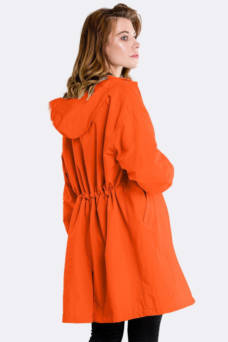 Giacca Leanne con cappuccio oversize resistente all'acqua