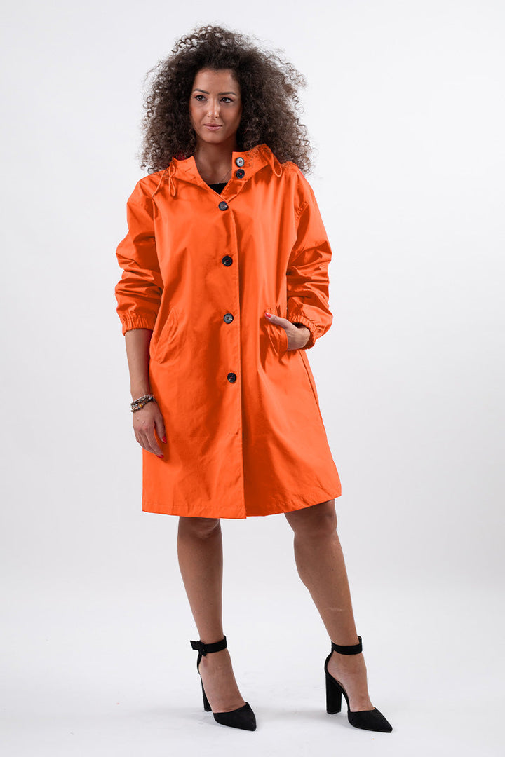 Giacca Leanne con cappuccio oversize resistente all'acqua