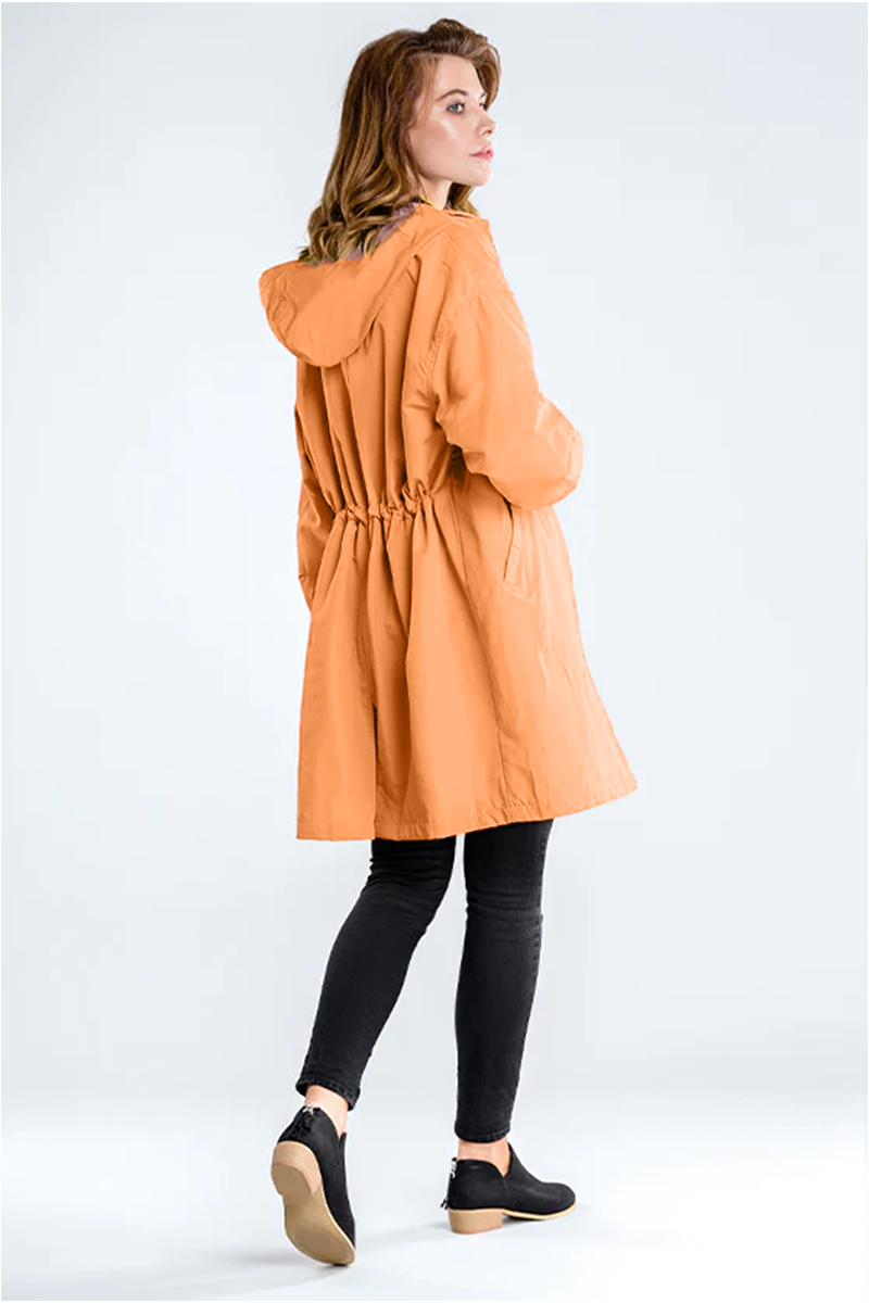 Giacca Leanne con cappuccio oversize resistente all'acqua